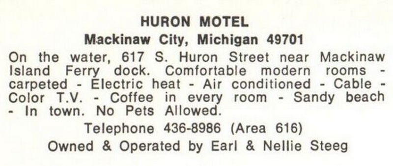 Huron Motel - Vintage Postcard (newer photo)